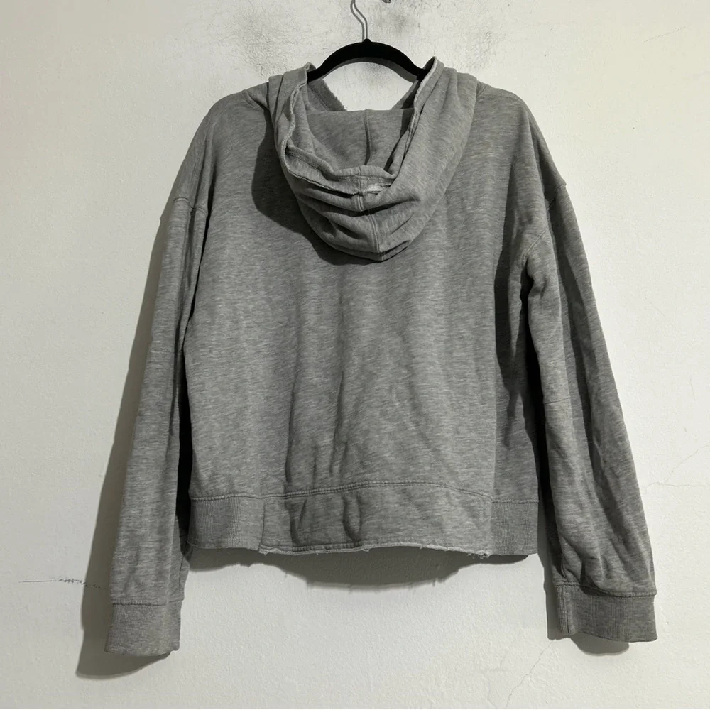Free People Movement All Sport Hoodie Logo Heather Grey Casual Loungewear Cozy